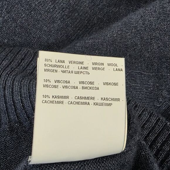 Todd Snyder Sweater Men's Small Blue Wool Cashmere Knit Blend Pullover Crewneck - Picture 9 of 11